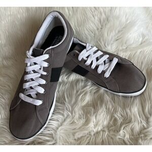 Men's Polo Ralph Lauren Giles Gray Black Size 13D Shoes Sneakers Canvas Read